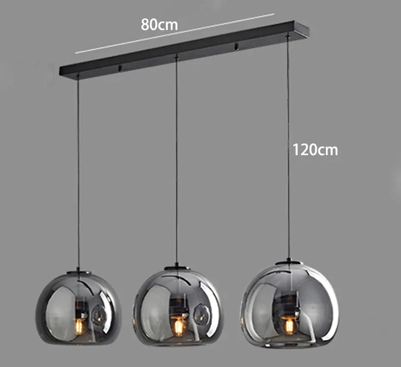 Modern Glass Pendant Light – Hanging Lamp for Living & Dining Room