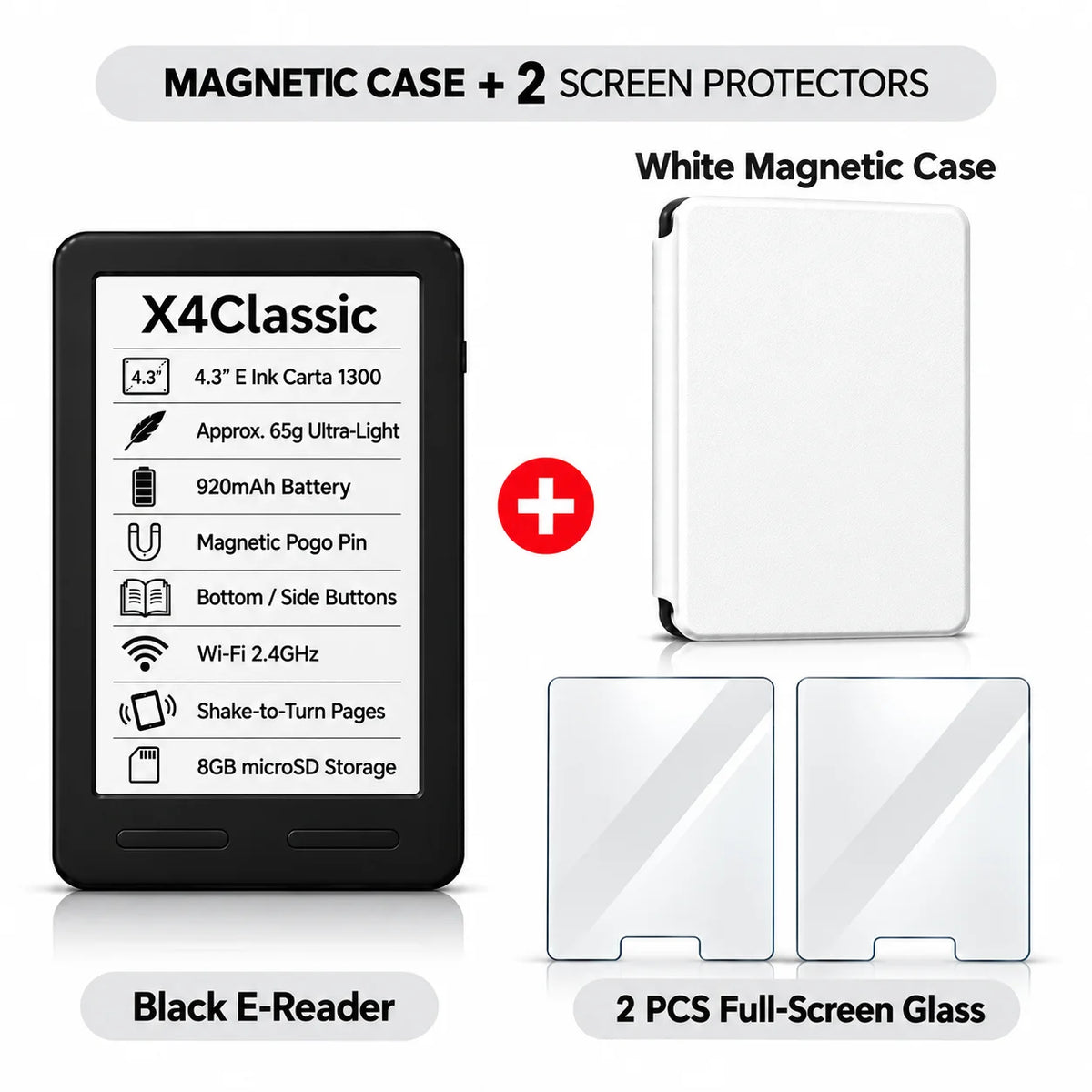 XTEINK X3 Pro E-Reader – Pocket-Size E-Ink Reader, Lightweight