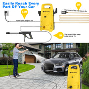 2050PSI Electric High Pressure Washer – 2300W with Adjustable Nozzle & Detergent Tank
