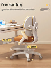 Children's Study Chair to Correct Sitting Posture of Primary School Students can Lift the Seat HomeBackrest Desk Writing Chair
