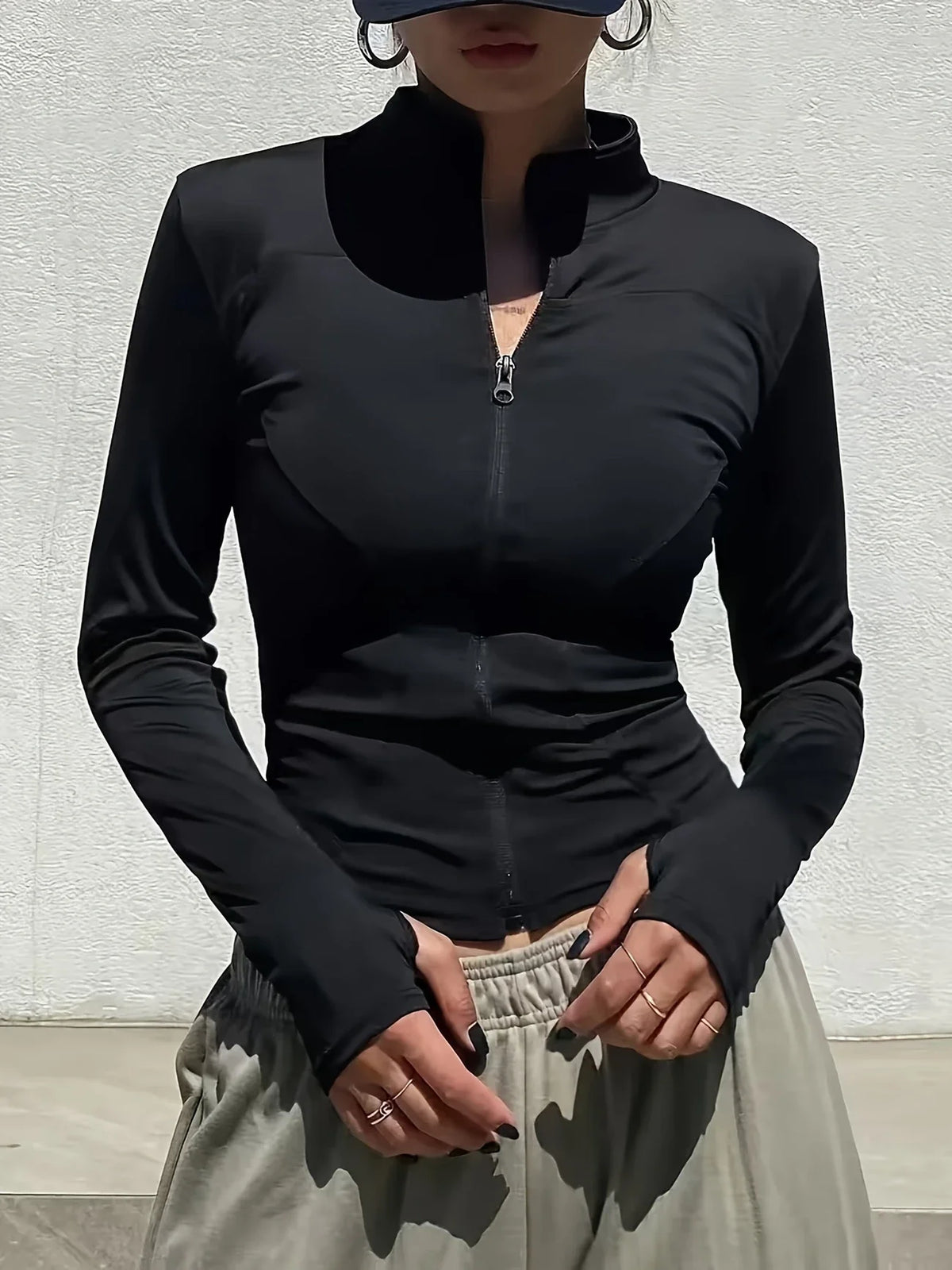 Women's Quick-Dry Pilates Jacket – Lightweight Zip-Up for Gym & Running
