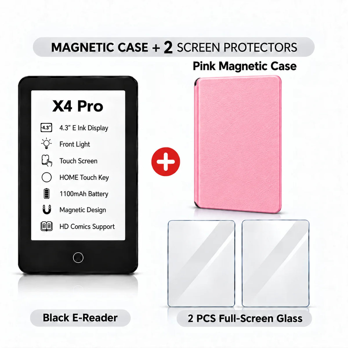 XTEINK X3 Pro E-Reader – Pocket-Size E-Ink Reader, Lightweight