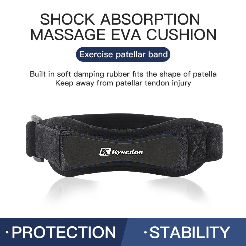 Adjustable Knee Support Strap – Patellar Brace for Sports & Running