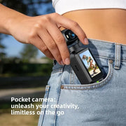 Pocket Vlogging Camera with Rotating Lens & Fill Light