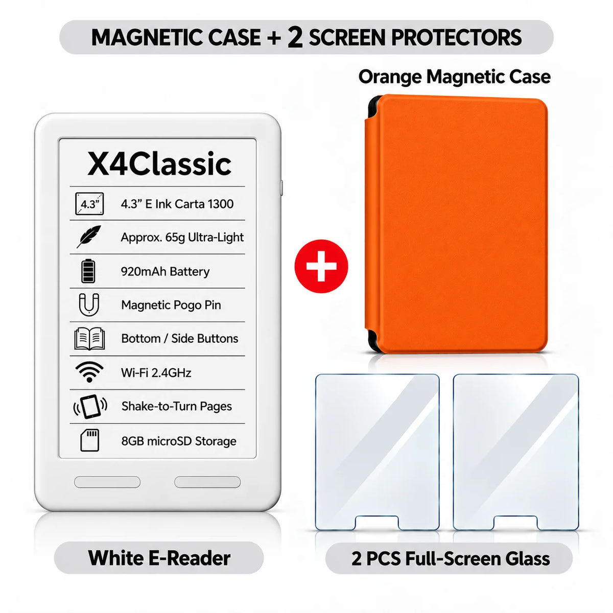 XTEINK X3 Pro E-Reader – Pocket-Size E-Ink Reader, Lightweight