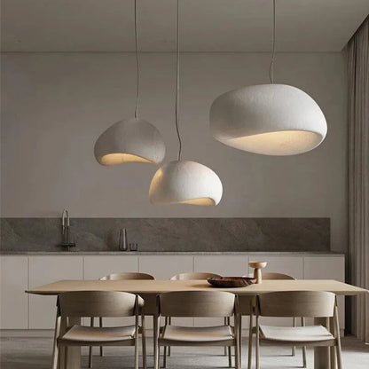 Japanese Wabi Sabi Chandelier Modern LED Pendant Light for Dining Living Room Bedroom Bar Designer Homestay E27 Hanghing Lamp