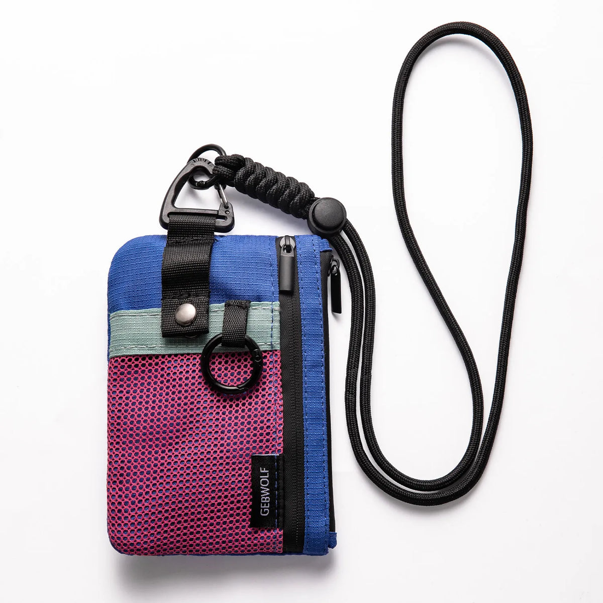 Minimalist RFID-Blocking Wallet – Water-Resistant Zip Case with Lanyard