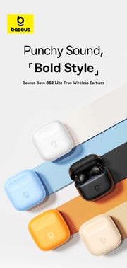 Baseus Bass BS2 Lite TWS Earbuds – Bluetooth 6.0, 40H Playtime, ENC