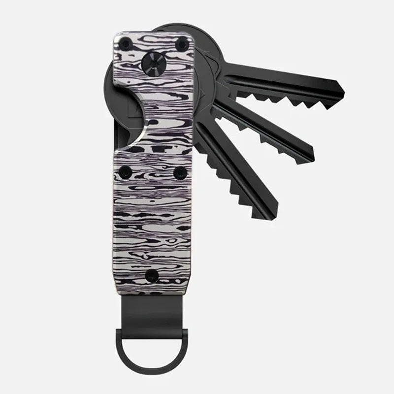 Key Organizer Compact Holder Metal Key Chain Minimalist key case holder for keychain Secures 1-5 Keys