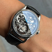 Merkur Men's Skeleton Tourbillon Watch – Sapphire, Business, 42mm
