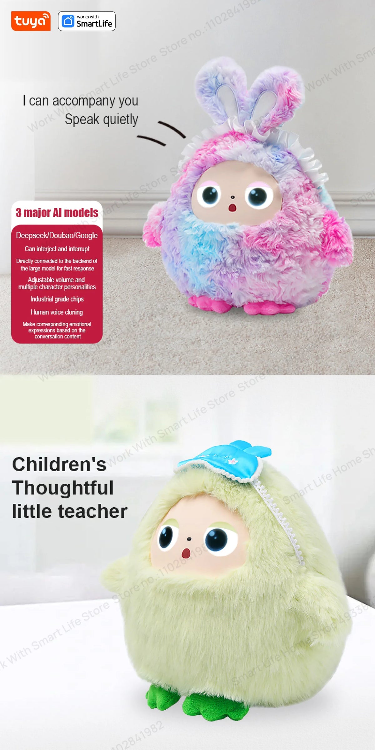 Tuya Le DouDou Voice-Interactive Plush Companion