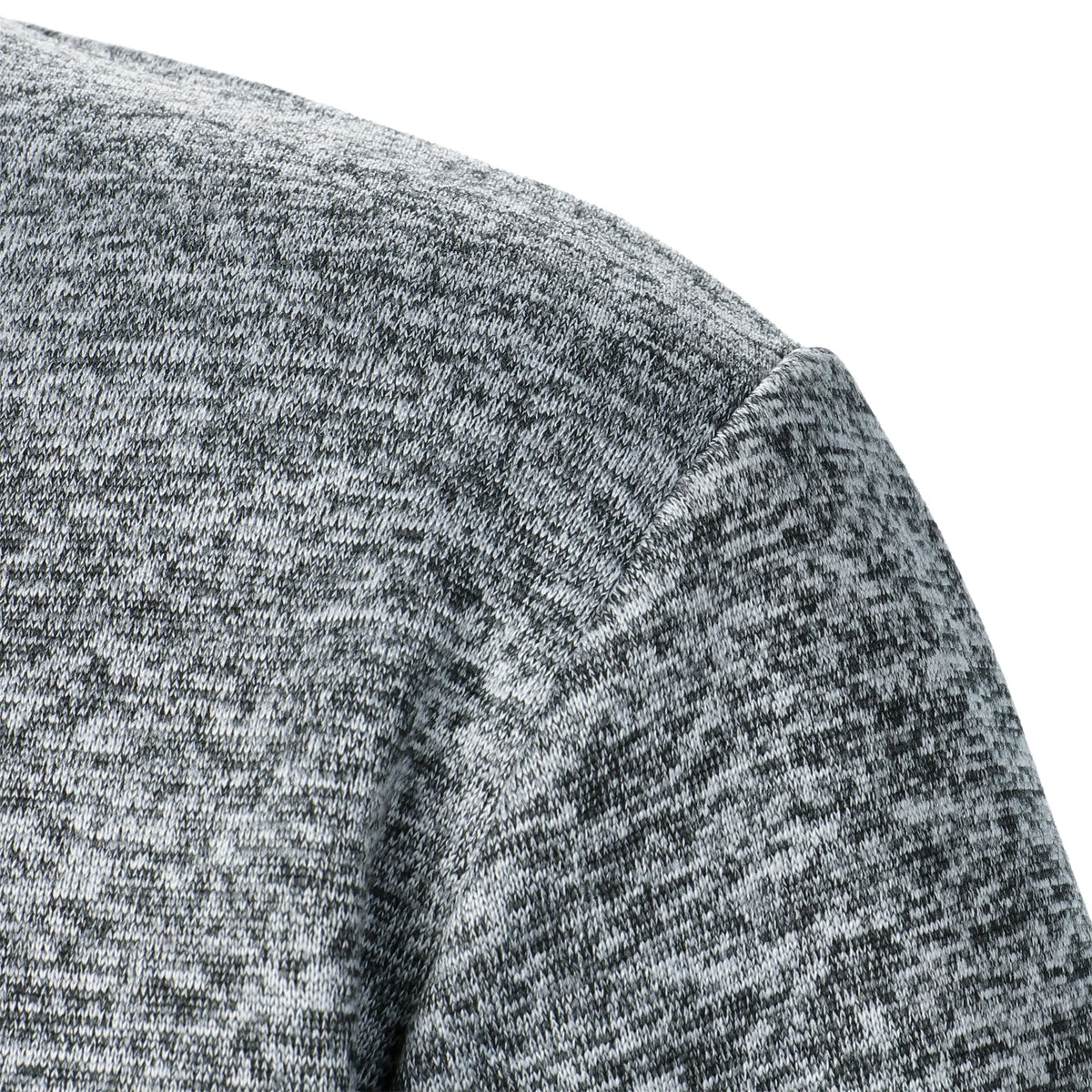 Men's Stand Collar Knitted Jumper – Long Sleeve Casual Winter Sweater