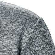 Men's Stand Collar Knitted Jumper – Long Sleeve Casual Winter Sweater