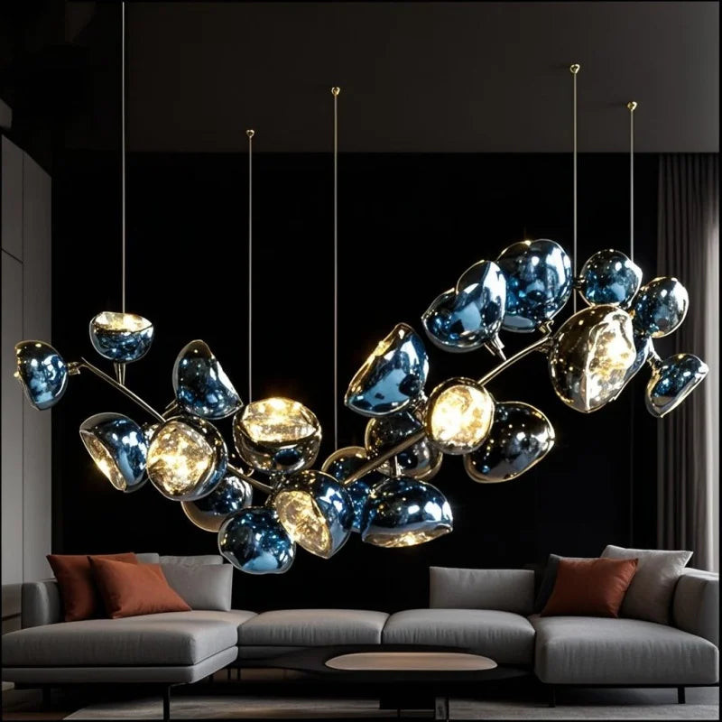 Lava Glass LED Pendant Light — Nordic Designer Ceiling Light, 3 Sizes