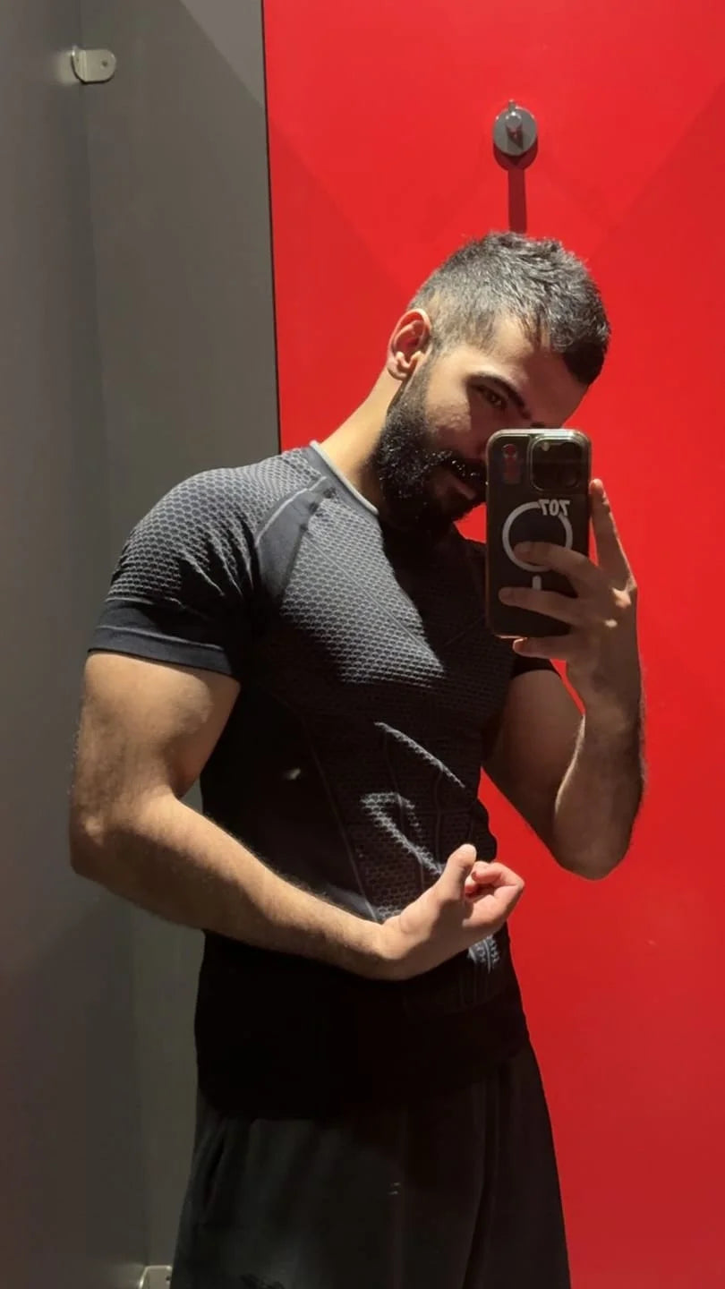 Men's Quick-Dry Basketball Compression Top – Breathable Mesh Gym Wear
