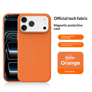 Slim Magnetic Fabric Phone Case – Shockproof Minimalist Cover for iPhone