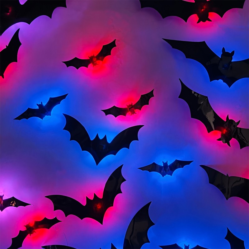 3D LED Bat Wall Decorations – Halloween Party Lights