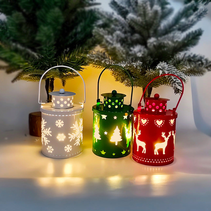 LED Christmas Candle Lanterns – Flameless Nordic Style Decorative Lights