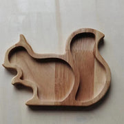 Wooden Snack Tray Set – Fruit & Animal Shaped Serving Trays