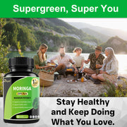 Pure Moringa Capsules – High Potency 60 Caps with Vitamins & Amino Acids