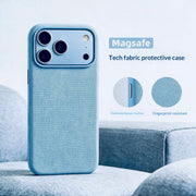 Slim Magnetic Fabric Phone Case – Shockproof Minimalist Cover for iPhone