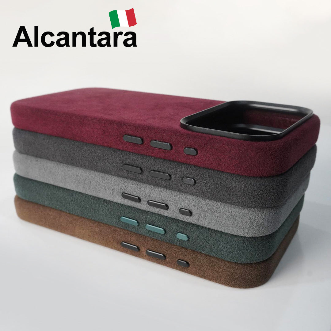 Alcantara Magnetic Phone Case – Shockproof Protective Cover for iPhone 17 Series