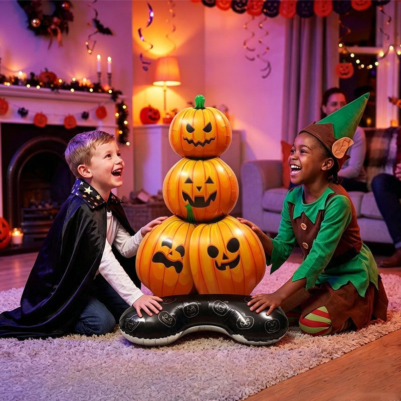 Giant Halloween Inflatable Pumpkin Decoration – Foil Balloon for Indoor & Outdoor Display