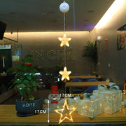 LED Christmas Window Star Lights – Suction Cup Hanging Decorations